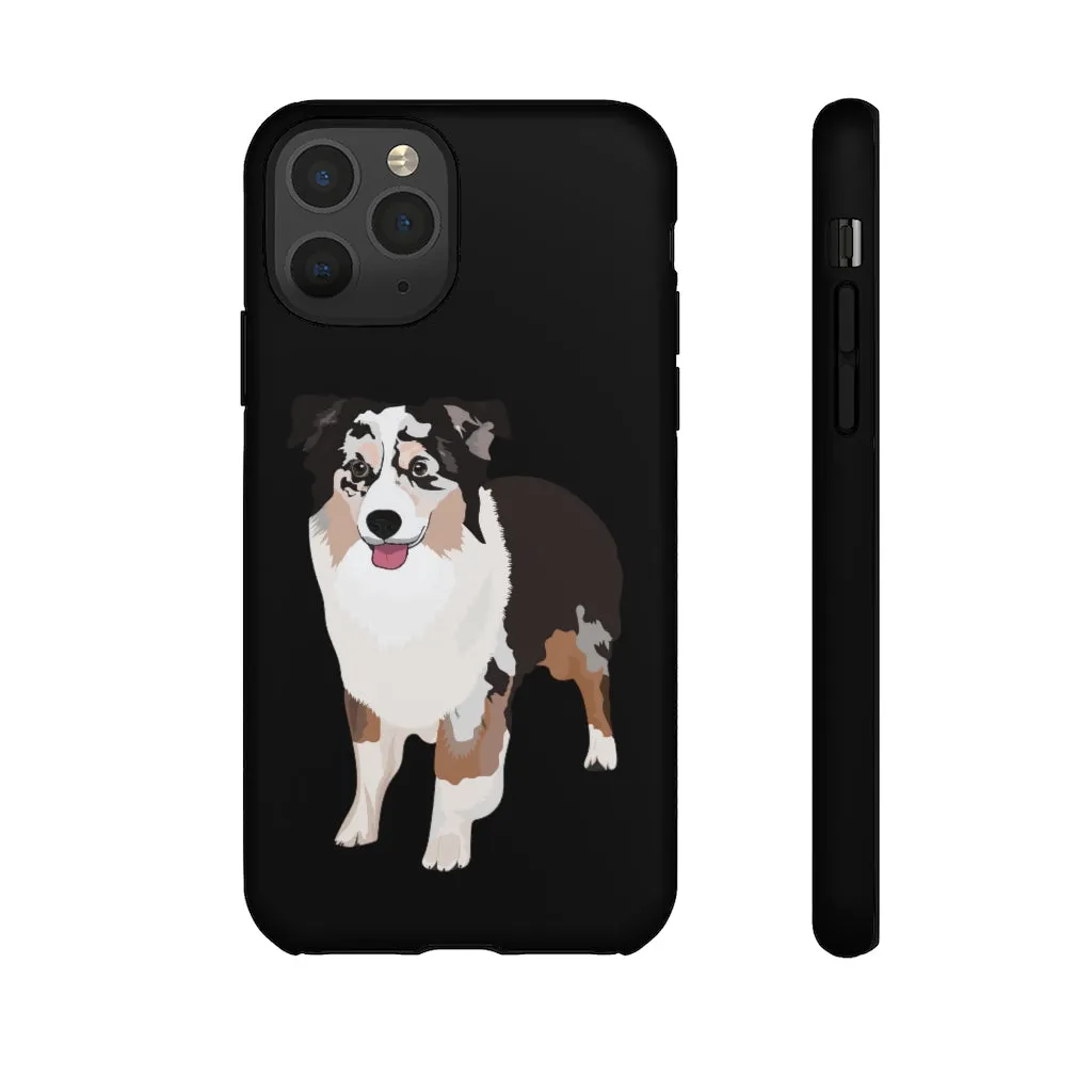Miniature American Shepherd Tough Cell Phone Cases, Samsung, iPhone, Two Layered Case, Impact Resistant, FREE Shipping, Made in USA!!