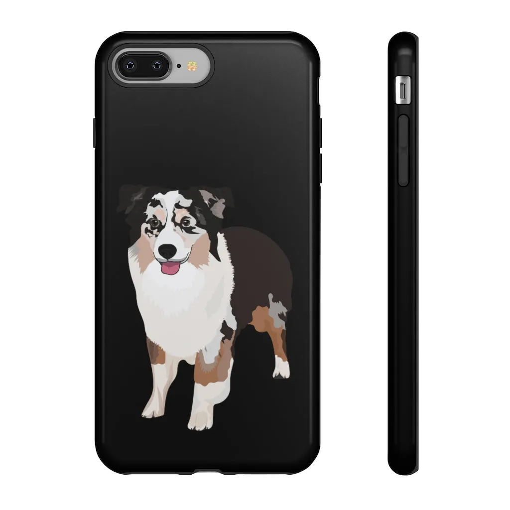 Miniature American Shepherd Tough Cell Phone Cases, Samsung, iPhone, Two Layered Case, Impact Resistant, FREE Shipping, Made in USA!!