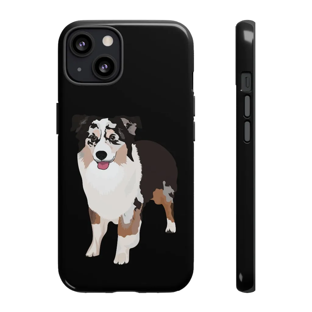 Miniature American Shepherd Tough Cell Phone Cases, Samsung, iPhone, Two Layered Case, Impact Resistant, FREE Shipping, Made in USA!!