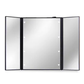 Mirror Travel Folding with LEDs