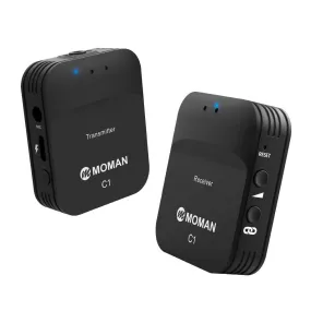Moman C1 and C1X Wireless Lavalier Microphone for DSLR
