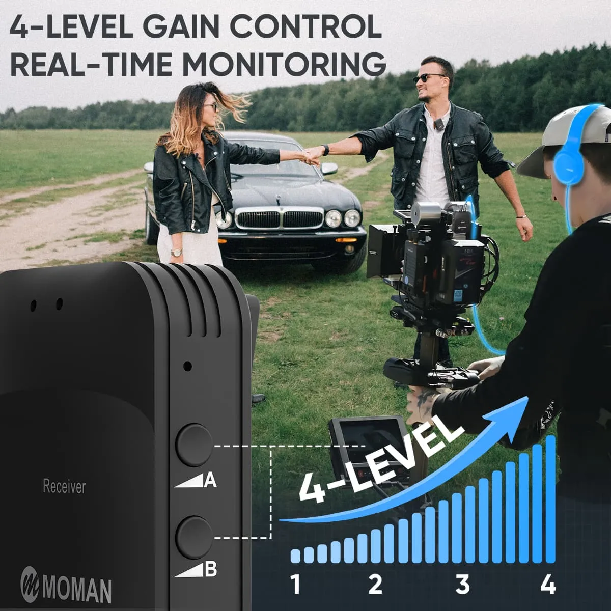 Moman C1 and C1X Wireless Lavalier Microphone for DSLR