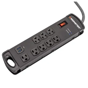 Monster 8001 Pro MI 8-outlet Power Strip (15' Cord)