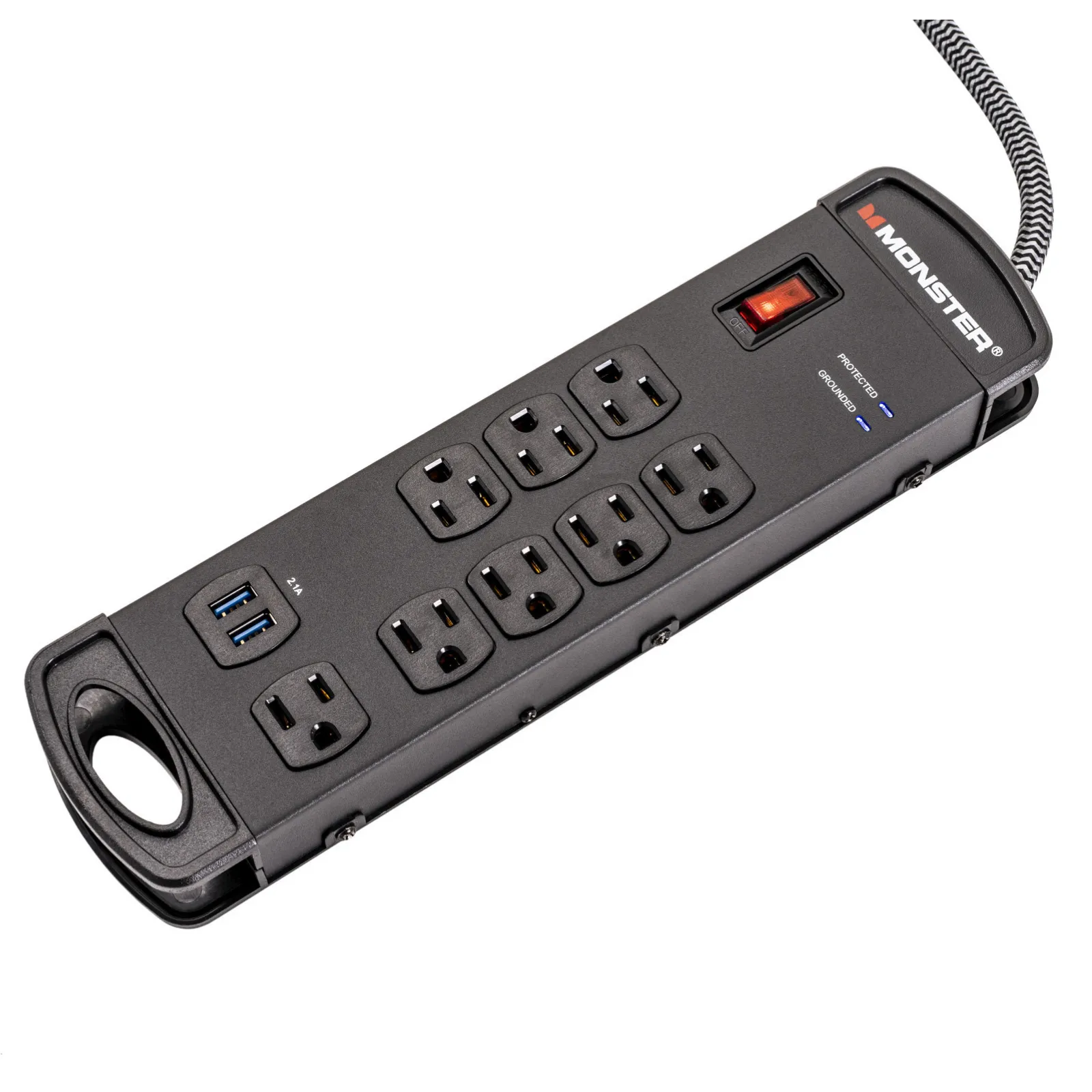 Monster 8001 Pro MI 8-outlet Power Strip (15' Cord)
