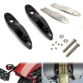 Motorcycle Rear Turn Signal License Plate Relocation Kit Extension Bracket For Harley Softail Breakout Fat Boy FLFB 2000-2022