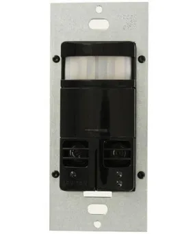 Multi-Technology PIR/Ultrasonic Wall Switch and Occupancy Sensor, Black, OSSMT-GDE