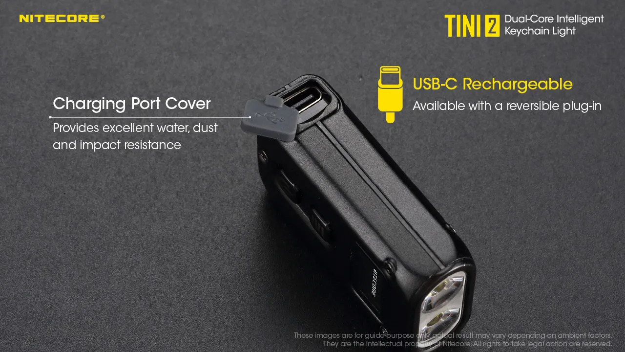 NITECORE 500 LUMENS DUAL-CORE INTELLIGENT KEYCHAIN LIGHT (TINI2)