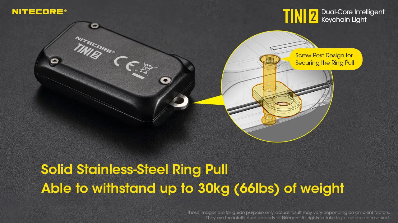 NITECORE 500 LUMENS DUAL-CORE INTELLIGENT KEYCHAIN LIGHT (TINI2)