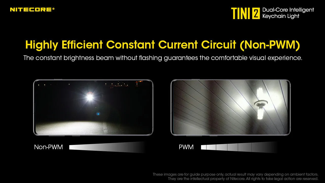 NITECORE 500 LUMENS DUAL-CORE INTELLIGENT KEYCHAIN LIGHT (TINI2)