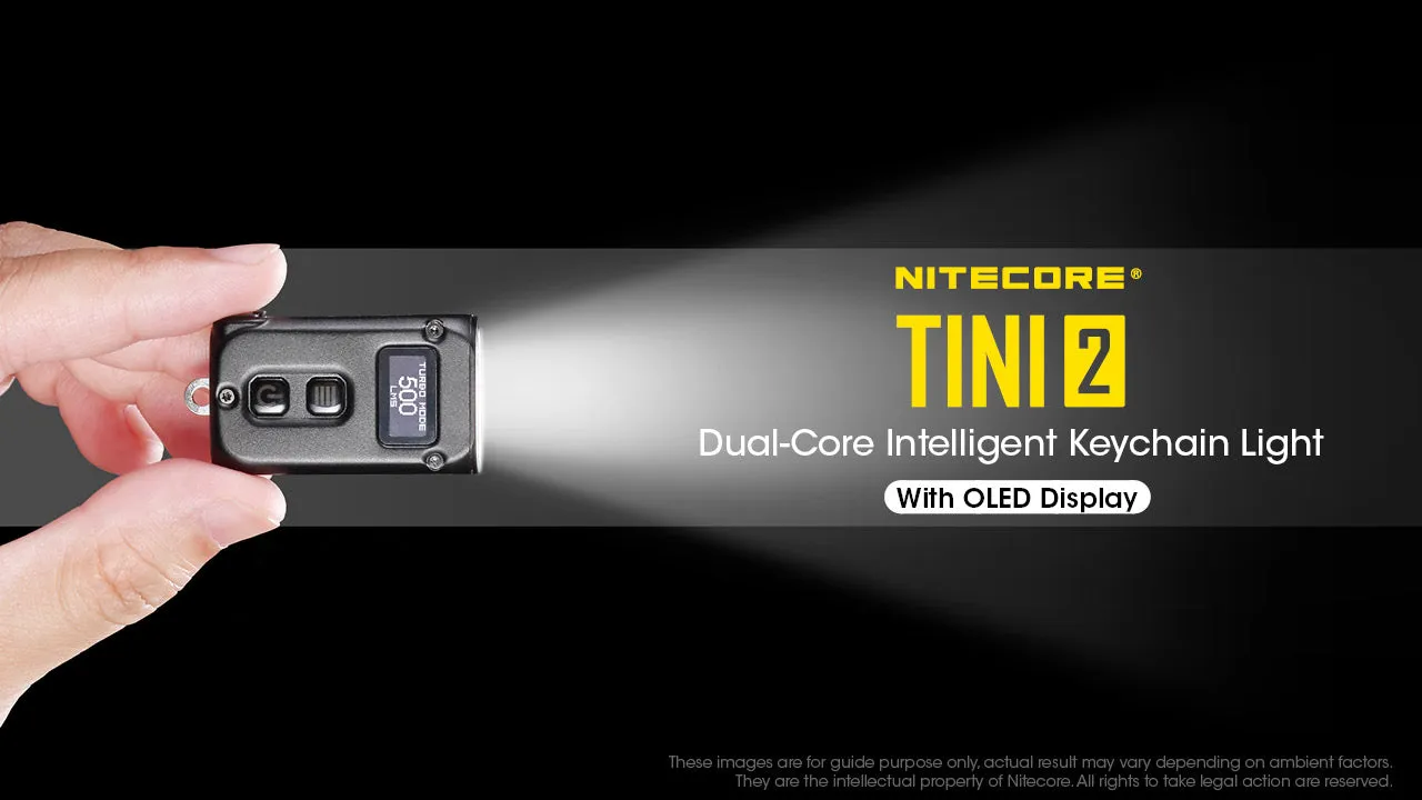 NITECORE 500 LUMENS DUAL-CORE INTELLIGENT KEYCHAIN LIGHT (TINI2)