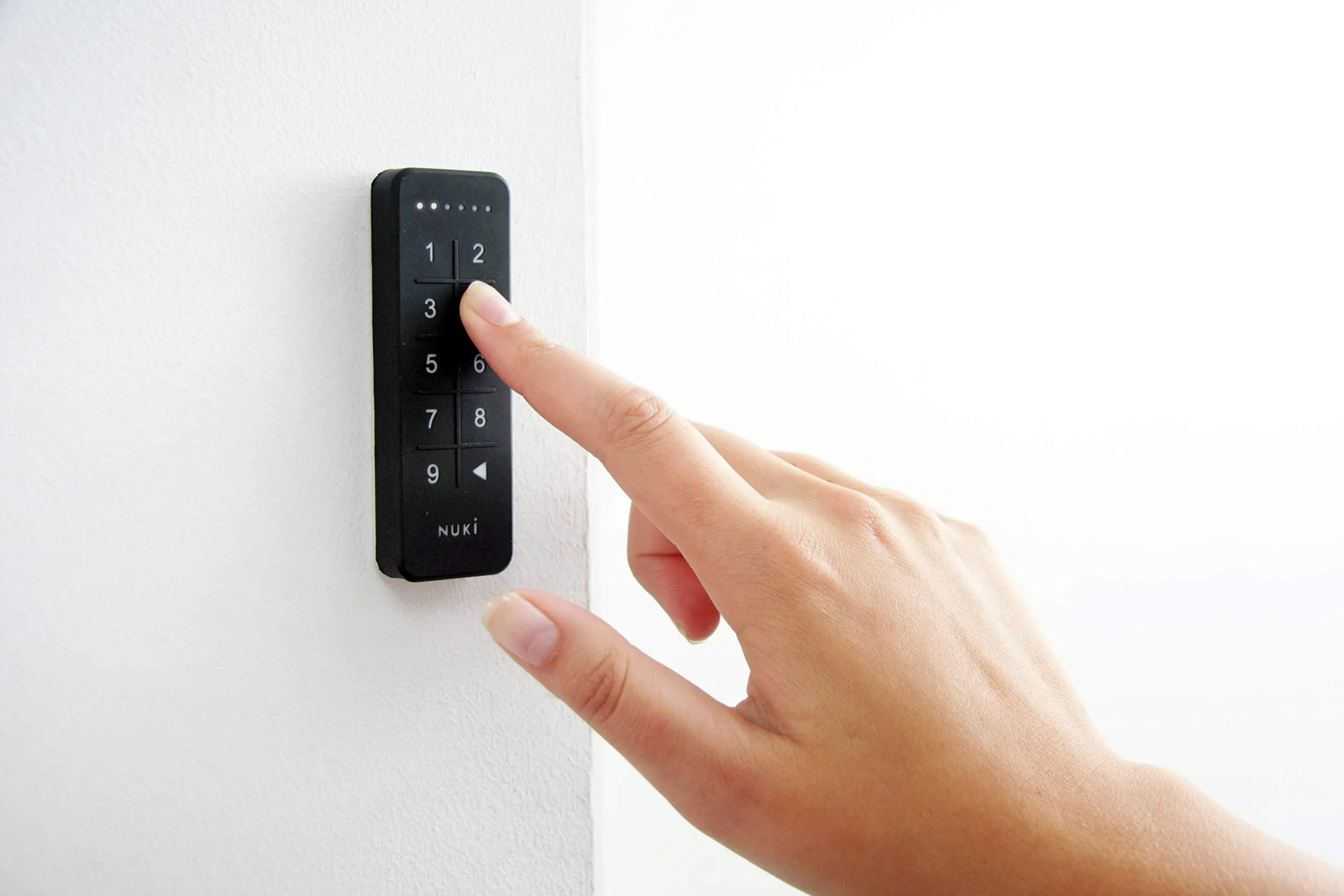 NUKI 220284 Code Door 6 Digits for Your Safety | Electric keypad Provides Smartphone & keyless Access | Easy to Install | Bluetooth add Smart Lock