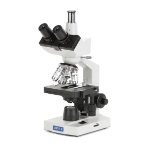 OMAX M83EZ Series Trinocular Compound Microscope 40X-2500X Magnification LED Lab with Double Layer Mechanical Stage
