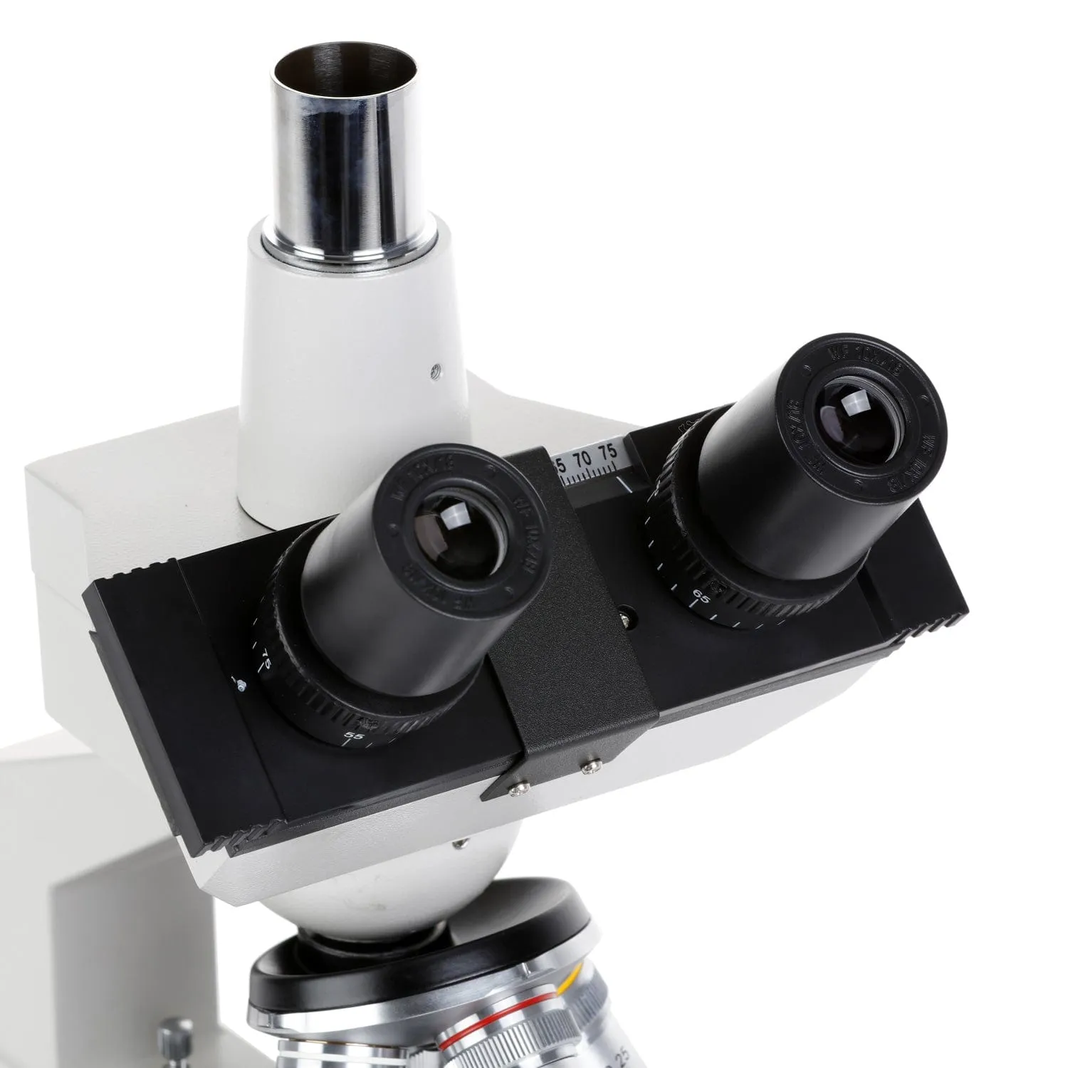 OMAX M83EZ Series Trinocular Compound Microscope 40X-2500X Magnification LED Lab with Double Layer Mechanical Stage