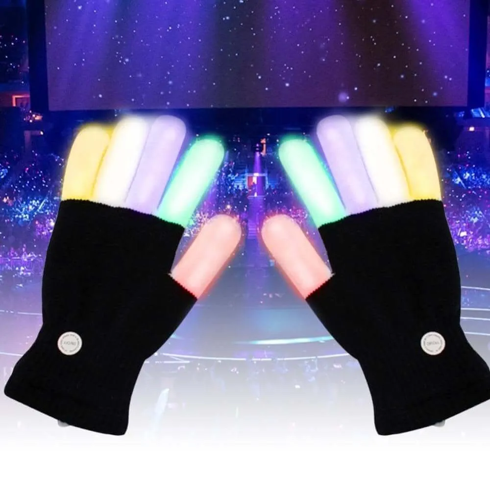 Pair of LED Light Gloves