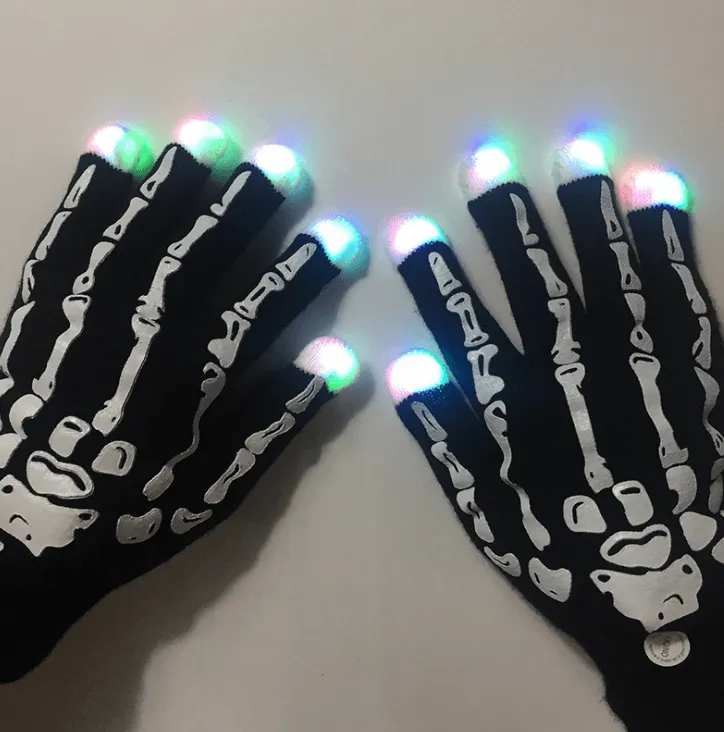 Pair of LED Light Gloves