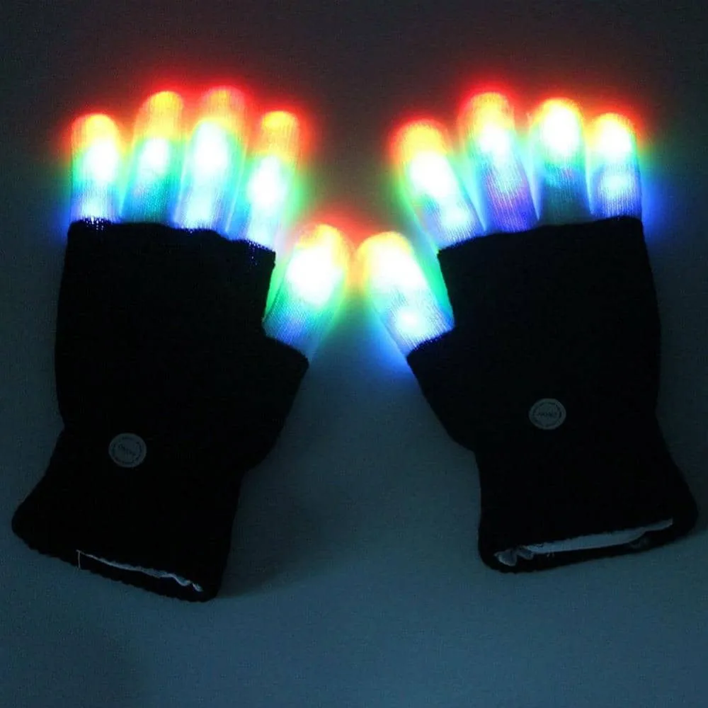 Pair of LED Light Gloves