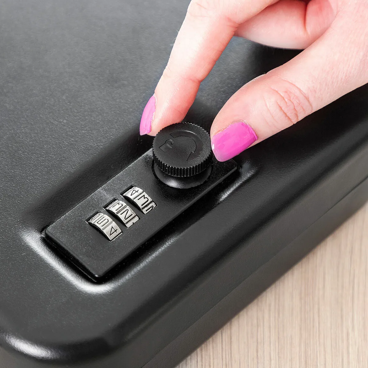 Portable Safe Box with Security Cable