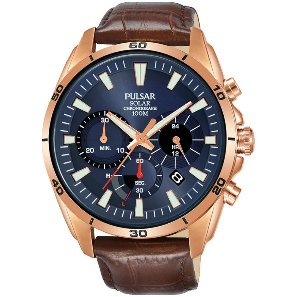Pulsar Solar Chronograph Sports Men's Watch -  PZ5062X