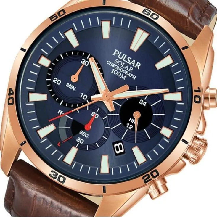 Pulsar Solar Chronograph Sports Men's Watch -  PZ5062X