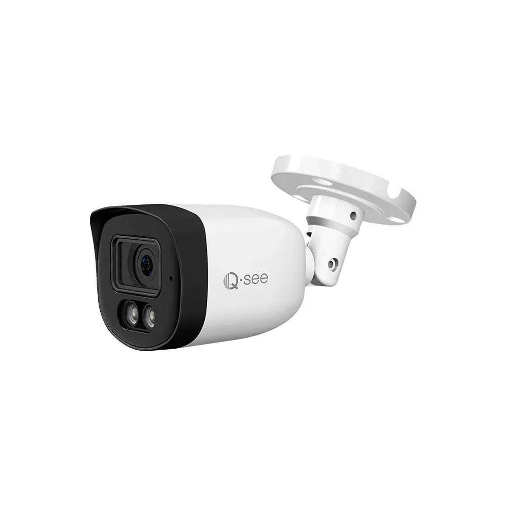 Qsee 5MP 2TB Wired DVR System with 8 Analog Bullet Cameras Featuring Color Night Vision