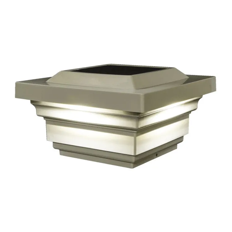 Regal 4" x 4" PVC Solar Post Cap - Tan