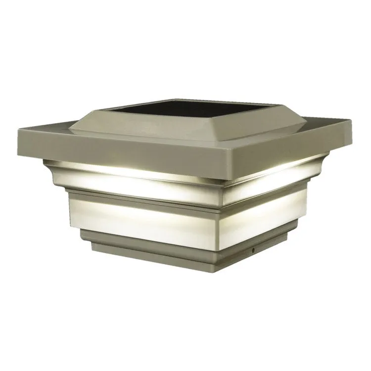 Regal 4" x 4" PVC Solar Post Cap - Tan