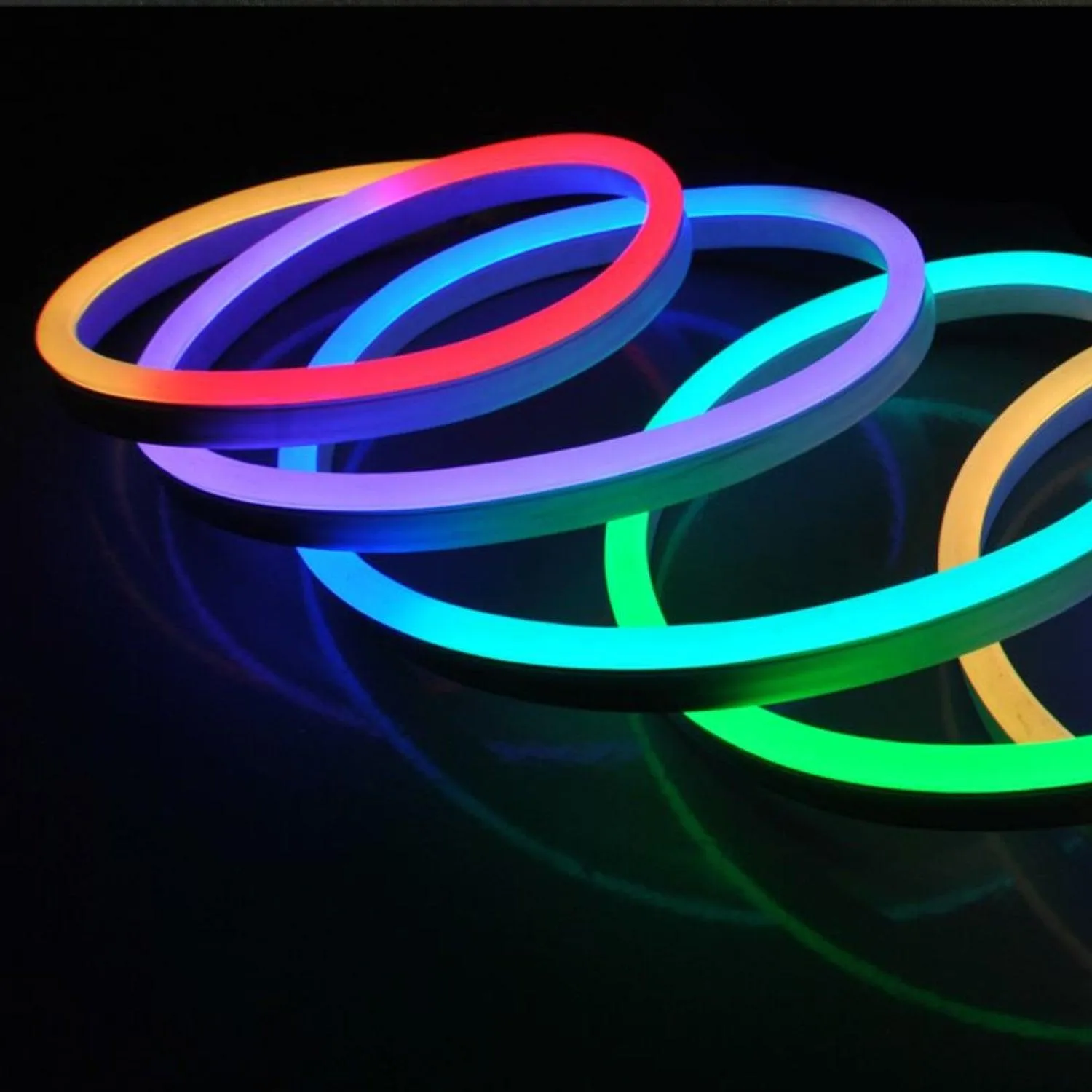 RGB Neon Flex 10x20mm 48V 10x20mm IP68 Waterproof 12.5cm Cut
