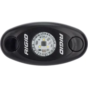 RIGID A-Series LED Light Low Power Cool White Black Housing Single