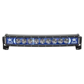 RIGID Radiance Plus Curved Bar Broad-Spot Optic 20 Inch With Blue Backlight