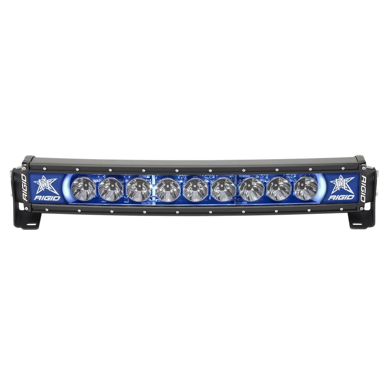 RIGID Radiance Plus Curved Bar Broad-Spot Optic 20 Inch With Blue Backlight