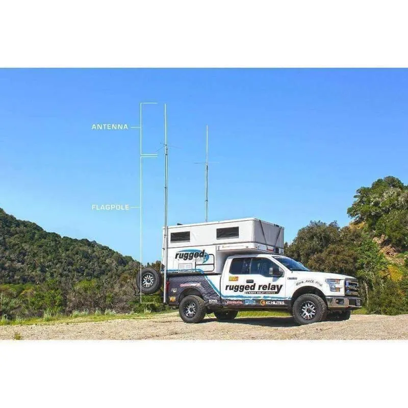 Rugged Radios Digital Mobile Radio with Fiberglass Antenna Base Kit