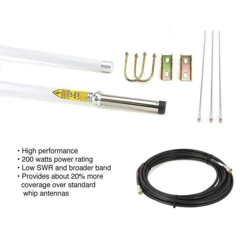 Rugged Radios Digital Mobile Radio with Fiberglass Antenna Base Kit