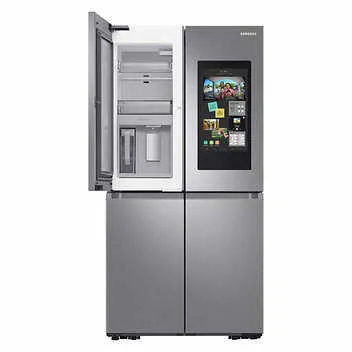 Samsung 23 cu. ft. Smart Counter Depth 4-Door Flex Refrigerator with Family Hub and Beverage Center (RF23A9771SR)