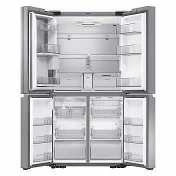 Samsung 23 cu. ft. Smart Counter Depth 4-Door Flex Refrigerator with Family Hub and Beverage Center (RF23A9771SR)