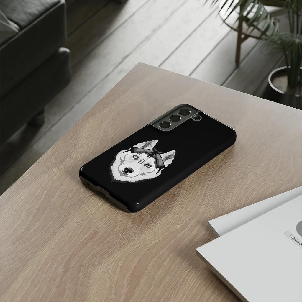 Siberian Husky Tough Cell Phone Cases, 33 Types of Cases, 2 Layer Case, Impact Resistant, FREE Shipping, Made in USA!!