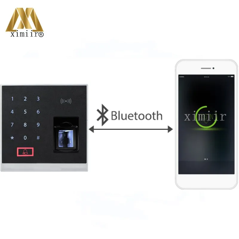 SilkID Sensor fingerprint reader bluetooth access control device with 13.56MHZ MF card reader biometric finger print machine