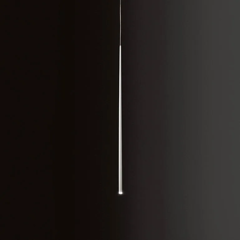Slim 13 LEDs Pendant White Lacquer Fiber 0937