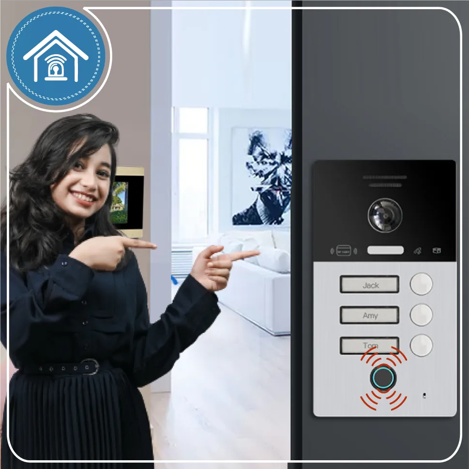 Smart Wi-Fi Video Intercom with Gate Unlock.