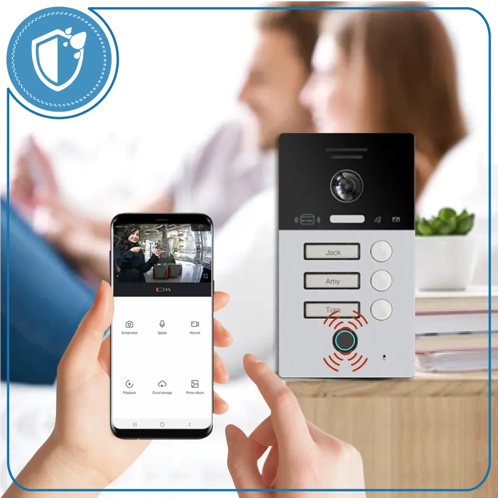 Smart Wi-Fi Video Intercom with Gate Unlock.