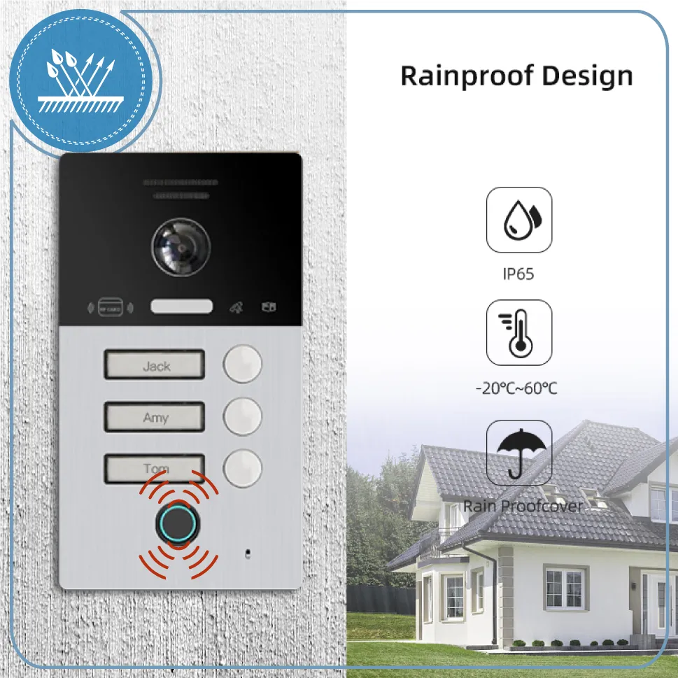 Smart Wi-Fi Video Intercom with Gate Unlock.