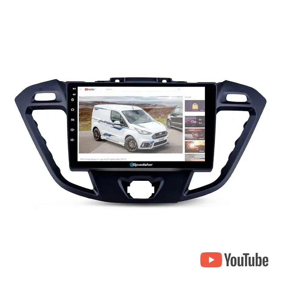Suitable To Fit Ford Transit / Tourneo (13-17) - 9 Inch Roadstar Android Entertainment & GPS System