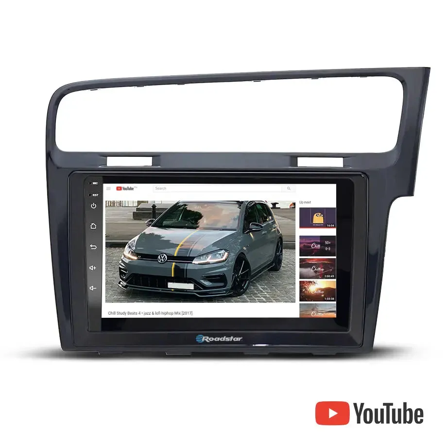 Suitable To Fit VW Golf 7 - 9 Inch Roadstar Android Entertainment & GPS System