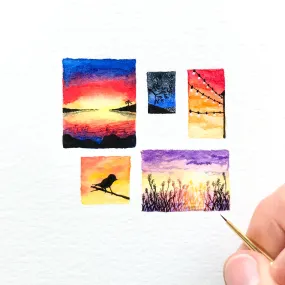 Sunset collage