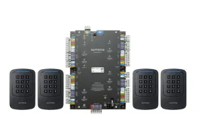 SUPREMA CORESTATION BIOMETRIC ACCESS CONTROLLER AND 4x XPD-GKDB XPASS D2 OUTDOOR COMPACT RFID READER