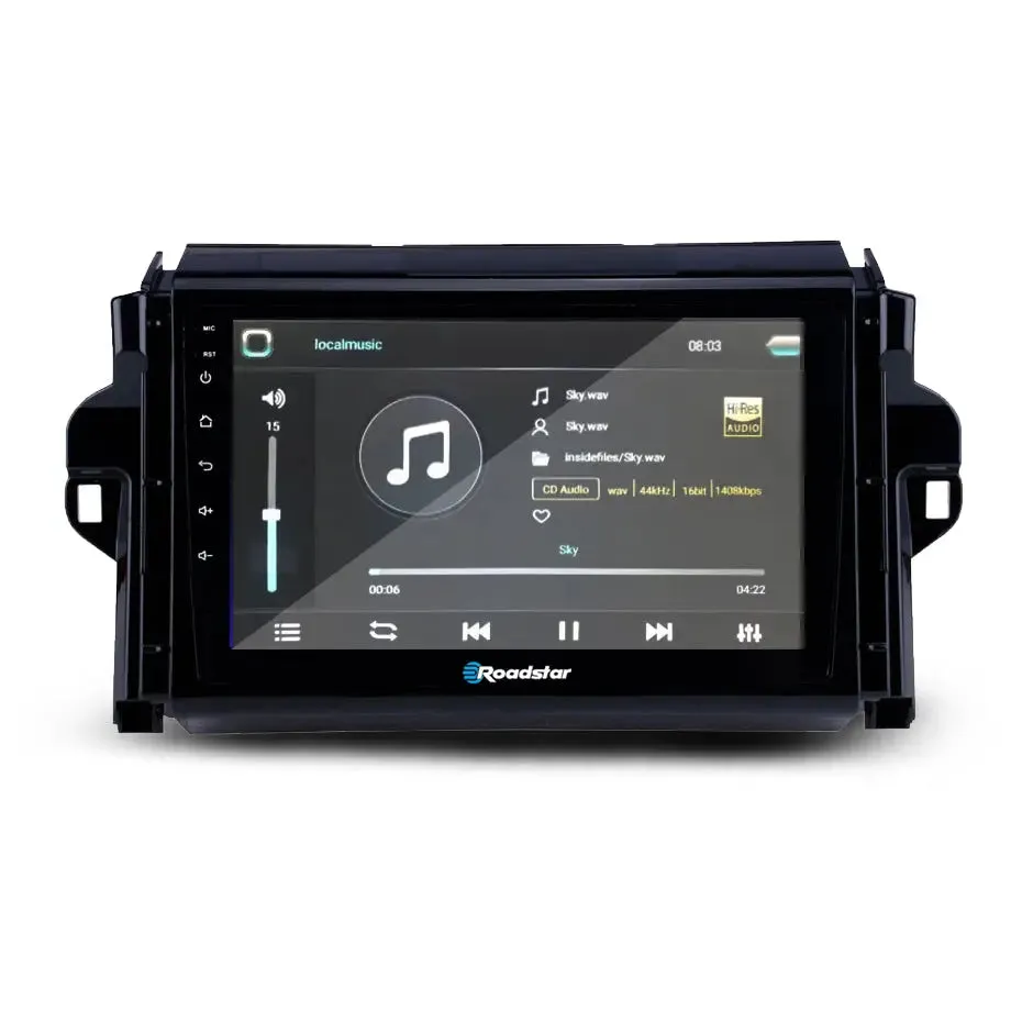Toyota Fortuner (16-22) - 9 Inch Roadstar Android Entertainment & GPS System