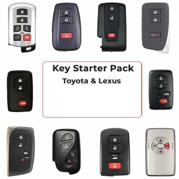 Toyota / Lexus Keys - Complete Starter Pack (30 Pieces) (AFTERMARKET)