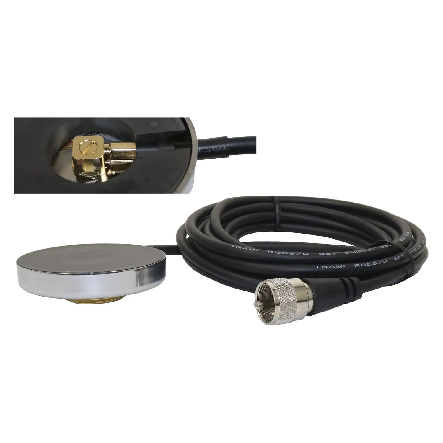 Tram 1229-UHF UHF Strong 2-1/2-In. NMO Magnet Mount for High