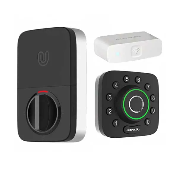 Ultraloq U-Bolt Pro - Keypad Smart Deadbolt   Wi-Fi - Finger Print Reader - Bluetooth - Touchscreen Keypad - Key Override - Auto Lock