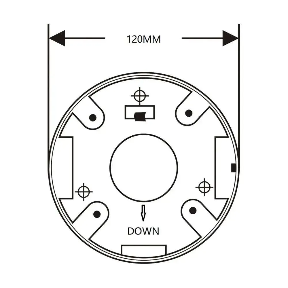 Universal Aluminum Security Camera Junction Box for 95-120mm Diameter