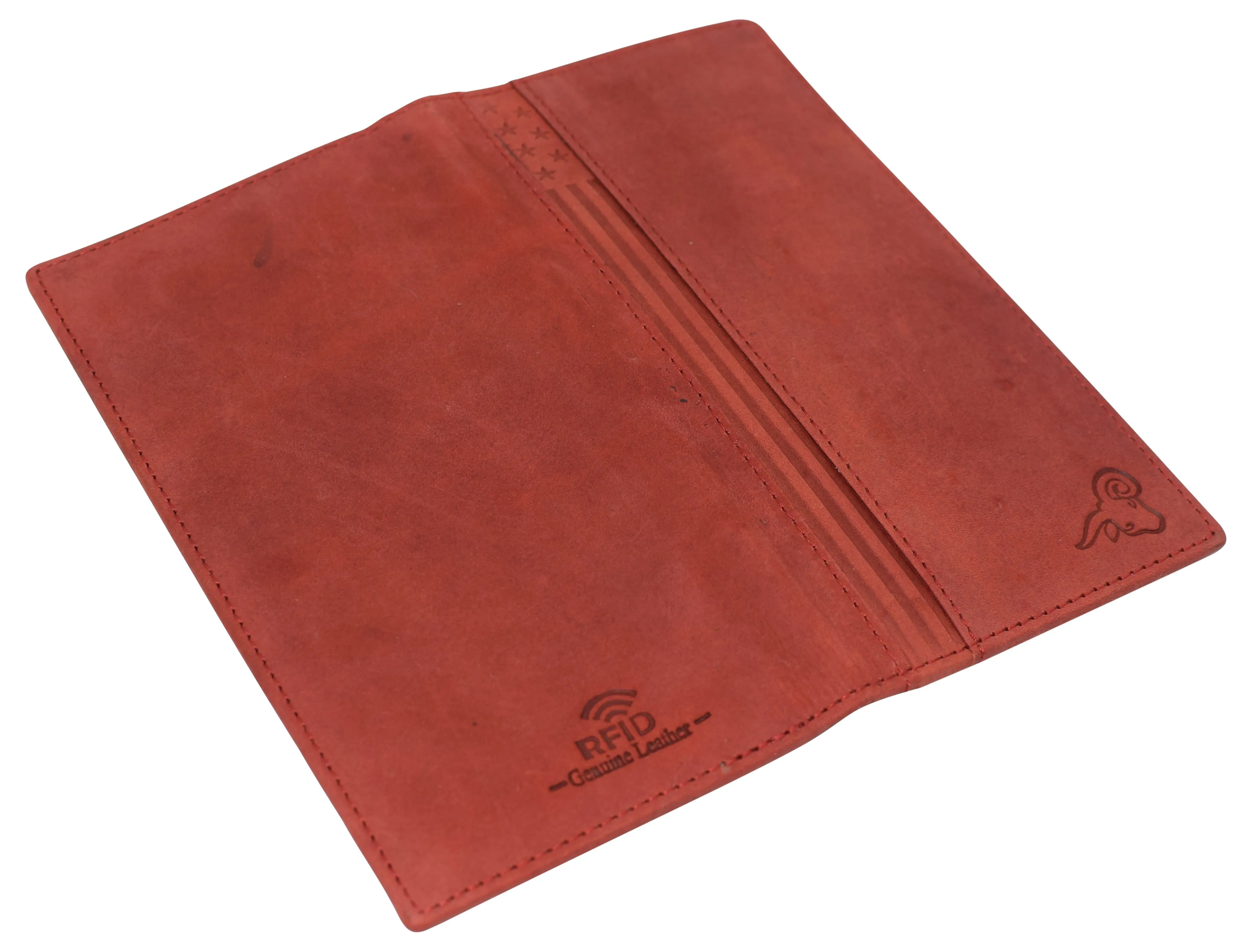 USA Genuine Leather Checkbook Cover For Men & Women Checkbook Holder Wallet RFID Blocking RFID61156HU